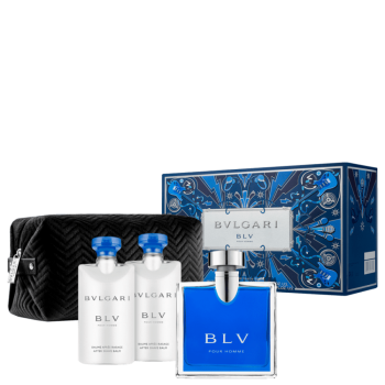 imagem Bvlgari BLV Pour Homme Kit – Perfume Masculino EDT 100 ml  + Pós Barba + Necessáire
